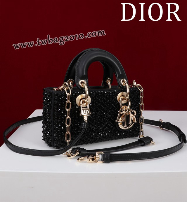 Dior专柜新款迪奥顶级原单超迷你刺绣珠片lady d-joy-micro djfk1051